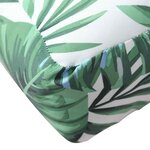 vidaXL Coussin de palette à motif de feuilles 60x60x9 5 cm tissu