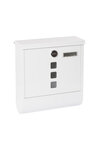 Boîte aux Lettres en Acier avec Porte-journaux  Chance E7001  Blanc