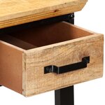 vidaXL Table d'écriture 110x50x76 cm Bois de manguier massif