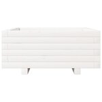 vidaXL Jardinière blanc 60x60x26 5 cm bois de pin massif
