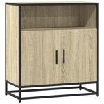 vidaXL Buffet chêne sonoma 68x35x76 cm bois d'ingénierie