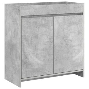 vidaXL Meuble sous lavabo de salle de bain Gris béton