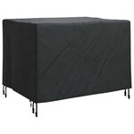 vidaXL Housse pour meubles Uni Noir 110 x 84 x 70 cm Tissu Oxford 420D