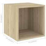 vidaXL Ensemble de meuble TV 3 Pièces Chêne sonoma Aggloméré