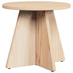 vidaXL Table basse 3 Pièces Naturel 49 x 49 x 30 cm Bois massif en pin