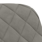 vidaXL Chaises à manger lot de 2 Gris clair Velours