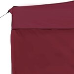 vidaXL Tente de réception pliable et parois Aluminium 4 5x3 m Bordeaux