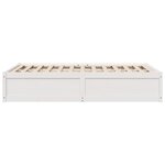 vidaXL Cadre de lit sans matelas blanc 120x190 cm bois de pin massif