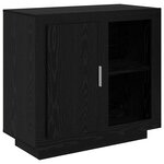 vidaXL Buffet Chêne noir 80 x 40 x 75 cm Bois d'ingénierie