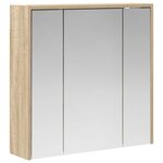 vidaXL Armoire Miroir de Salle de Bain Chêne Sonoma