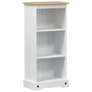 vidaXL Bibliothèque 46 x 29 x 100 cm Pin massif Blanc