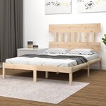 vidaXL Cadre de lit Bois massif 140x200 cm
