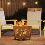 vidaXL Braise Marron 40 x 40 x 40 cm Acier