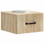 vidaXL Cabinet de chevet mural Chêne Sonoma 34 5 x 33 x 20 cm