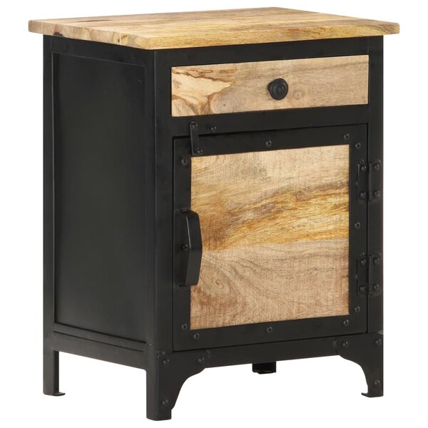 vidaXL Table de chevet 40x30x50 cm Bois de manguier massif