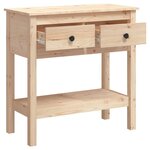 vidaXL Table console 75x35x75 cm Bois massif de pin