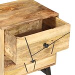 vidaXL Table de chevet 40x30x50 cm Bois de manguier massif