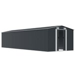 vidaXL Abri de jardin Anthracite 257x990x181 cm Acier galvanisé