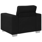 vidaXL Canapé avec coussin Noir 100 x 77 x 82 cm tissu