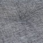Banc banquette range chaussures coussin rembourré tissu étagère à chaussures 2 niveaux métal gris 13_0000366_2
