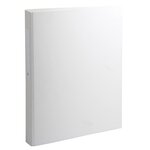Classeur Rembordé Polypropylène 2 Anneaux Ronds De 25mm Sur 3eme De Couverture - Blanc - X 10 - Exacompta