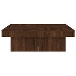vidaXL Table basse Chêne marron 90x90x28 cm Bois d'ingénierie