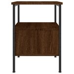 vidaXL Table de chevet chêne marron 34x36x50 cm bois d'ingénierie