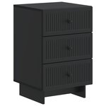 vidaXL Cabinet de chevet Noir 43 x 41 x 66 5 cm Bois d'ingénierie