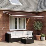 vidaXL Toile de rechange pour store banne 4x2 m Marron Polyester