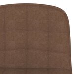 vidaXL Tabourets de bar lot de 2 marron tissu