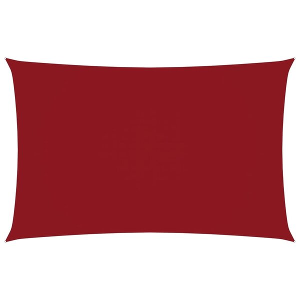 vidaXL Voile de parasol Tissu Oxford rectangulaire 3x6 m Rouge