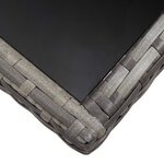 vidaXL Ensemble à manger de jardin 5Pièces Résine tressée Anthracite gris