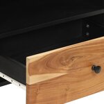 vidaXL Meuble TV 80x33x46 cm bois d'acacia solide et bois d'ingénierie
