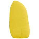 vidaXL Coussin de Dos Jaune clair 120 x 24 x 50 cm tissu