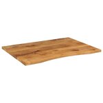 vidaXL Dessus de bureau avec courbe 100x80x2 5 cm manguier massif brut