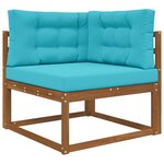 vidaXL Coussin de canapé d'extérieur Polyester Turquoise 80 x 80 cm