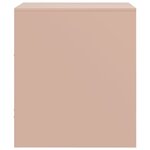 vidaXL Tables de chevet 2 Pièces rose 34 5x39x44 cm acier