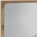 vidaXL Miroir de salle de bain avec lumière LED chêne artisanal