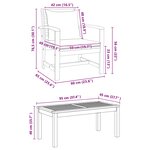 vidaXL Ensemble de canapé de jardin Naturel Bois de teck solide