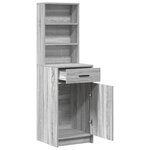 vidaXL Highboard Gris Sonoma 40x41x135 cm Bois d'Ingénierie
