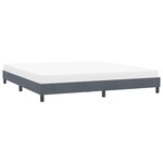 vidaXL Cadre de lit sans matelas gris foncé 180x210 cm velours