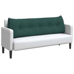 vidaXL Coussin de Dos Vert foncé 160 x 24 x 50 cm tissu