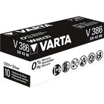 Blister de 1 pile oxyde argent pour montres v386 (sr43) 1 55v varta