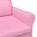 vidaXL Fauteuil rose 52 cm en tissu