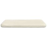vidaXL Coussins de siège 4 Pièces Crème 40 x 40 x 3 cm Velours