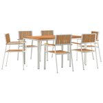 vidaXL Ensemble de repas extérieur 7 pc 150 x 90 x 75 cm
