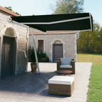 Vidaxl auvent automatique sur pied 500x350 cm anthracite