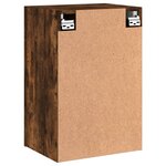vidaXL Meubles TV muraux 2 Pièces chêne fumé 40 5x30x60cm bois ingénierie