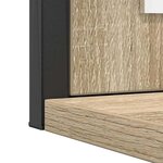 Ensemble de meubles de salle de bain 3 pièces vidaXL en chêne Sonoma bois d'ingénierie