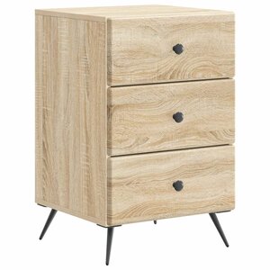 vidaXL Cabinet de chevet avec tiroir Chêne Sonoma 43 x 41 x 66 5 cm